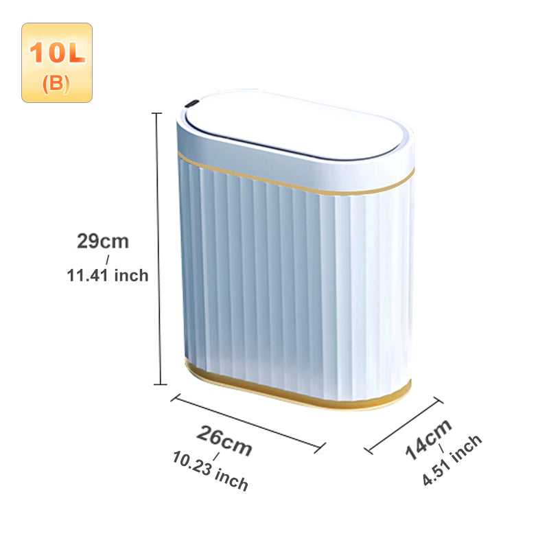 Smart Sensor Garbage Bin Automatic Induction Waterproof Bin with Lid 10/15L