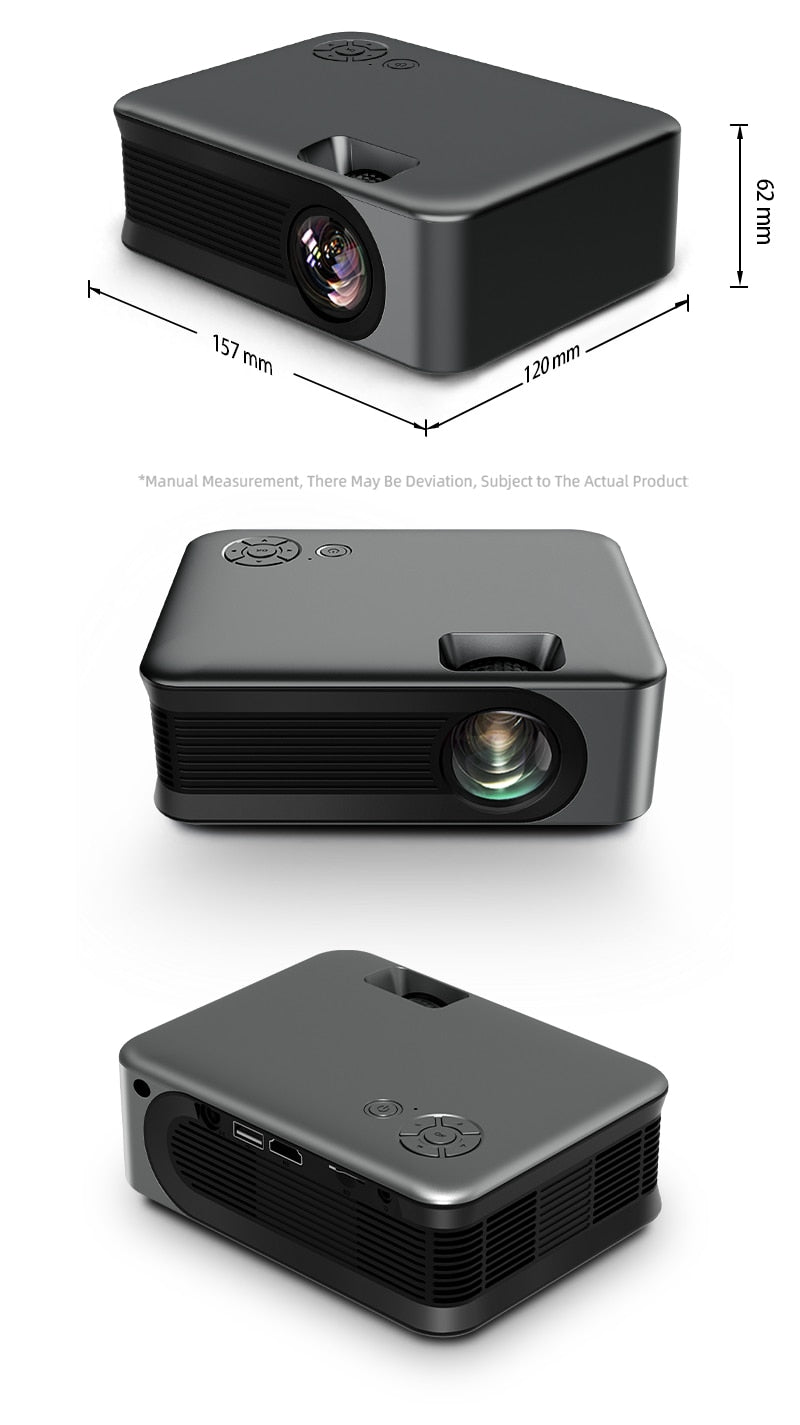 Mini Projector Smart TV WIFI Portable Home Theater Cinema Sync Android Phone Beamer LED Projectors for 4k Movie