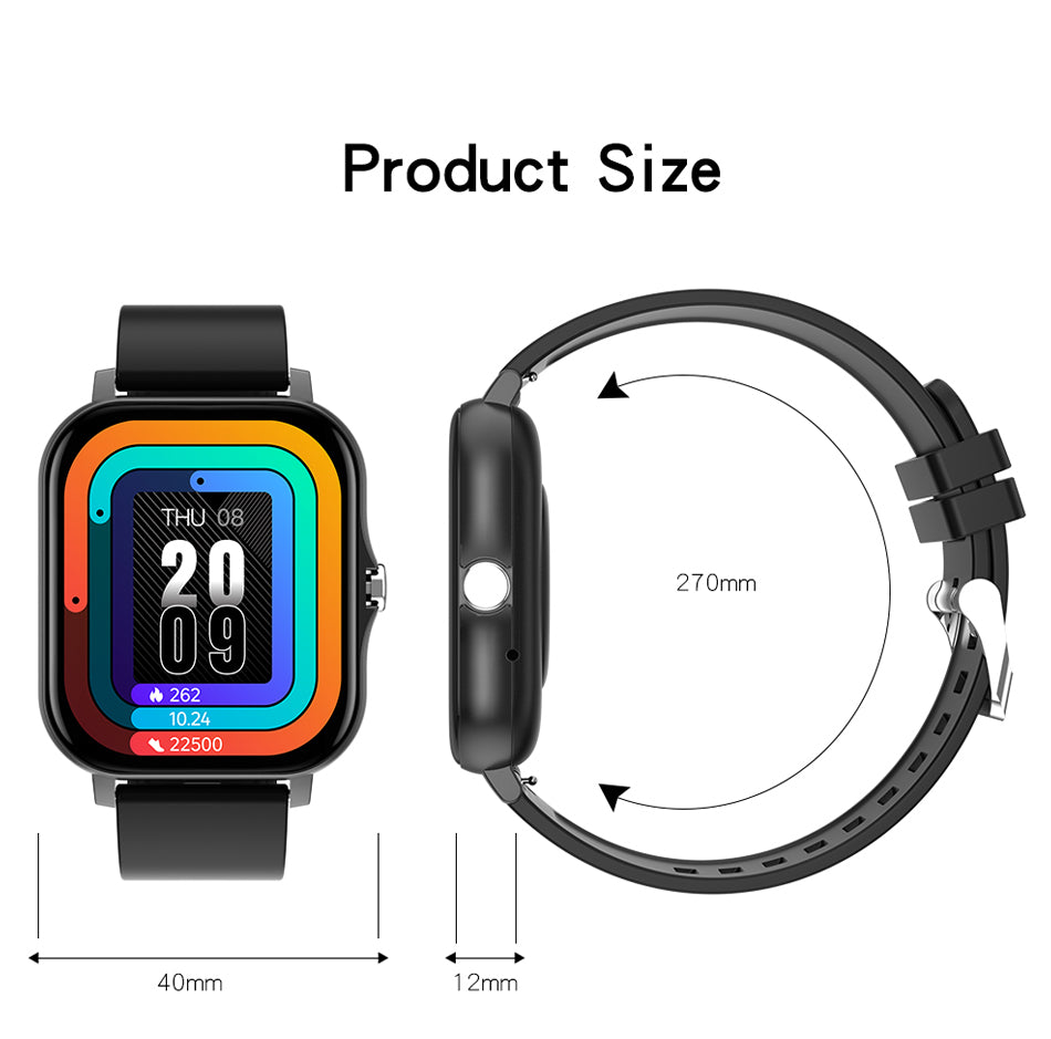 Smart watch 1.69'' Color Screen Full touch Fitness Tracker Android IOS+BOX