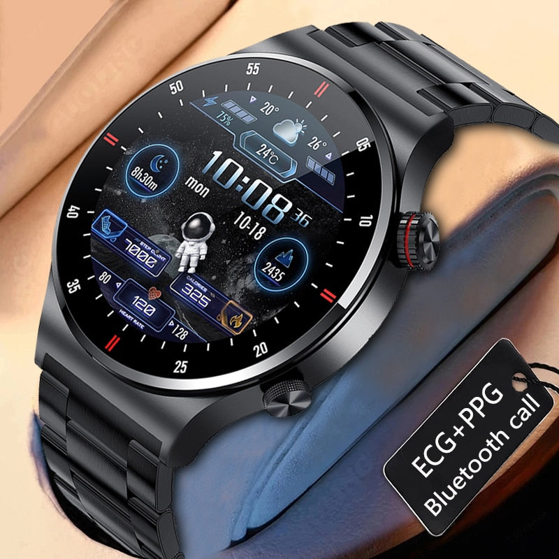 Men's Bluetooth Smart Watch Sports Fitness Tracker Waterproof  Large HD screen